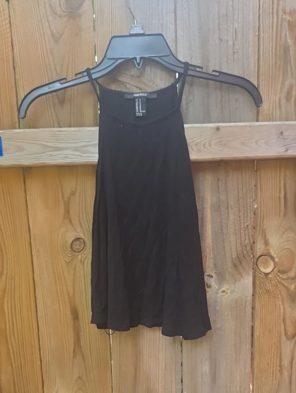 Forever 21 Black High Neck Swing Cami